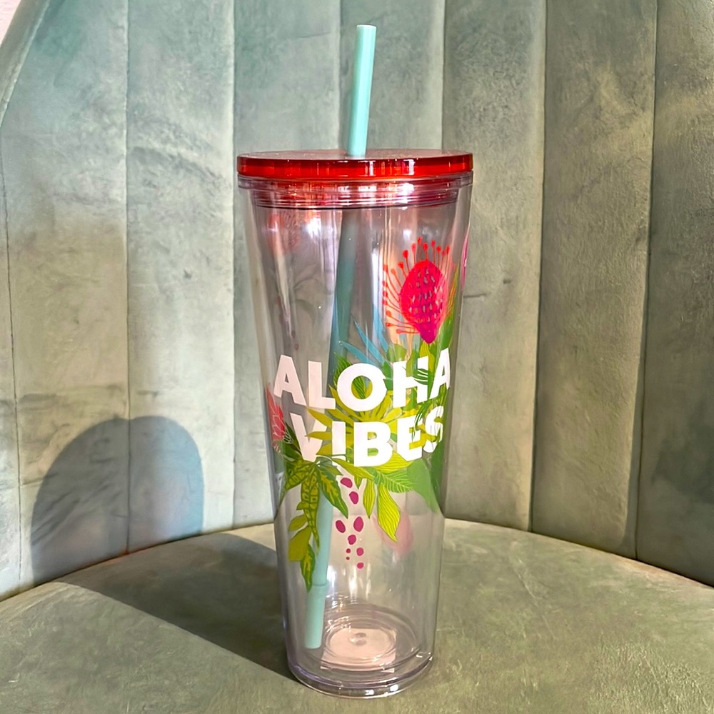 NWT Starbucks Hawaii Aloha Vibes Cold Cup - 24 oz